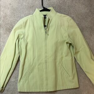 Eileen Fisher Light Green Zip-Up Jacket